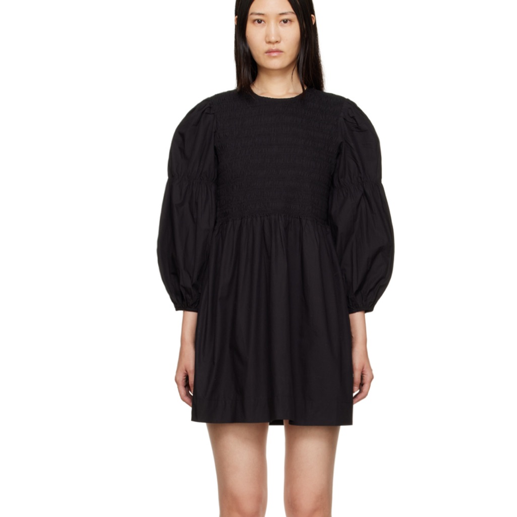 Ganni Poplin Mini Dress